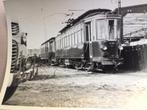 OUDE ZWART WIT TRAM FOTO, Verzenden, Gebruikt, Tram, Kaart of Prent