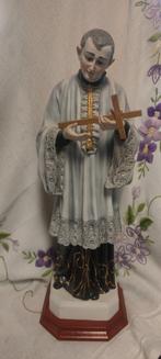 425 Mooi Beeld van de Heilige Aloysius - porselein - NECA, Antiek en Kunst, Antiek | Religie, Ophalen of Verzenden
