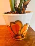 Vintage bloempot / retro plantenpot met plant, Antiek en Kunst, Antiek | Vazen, Ophalen