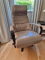 Prominent lederen fauteuil., Huis en Inrichting, Fauteuils, Ophalen, Zo goed als nieuw