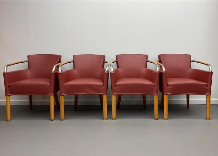 Giorgetti eetkamerstoelen 4 stuks model ‘Liba’, Huis en Inrichting, Stoelen, Ophalen