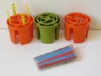 3 vintage oranje en groene ijsjesmakers uit de jaren '70, Huis en Inrichting, Keuken | Keukenbenodigdheden, Ophalen of Verzenden