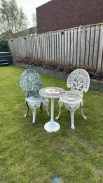 bistroset (2 persoons set) net tafel, Tuin en Terras, Tuinsets en Loungesets, Ophalen of Verzenden, Zo goed als nieuw
