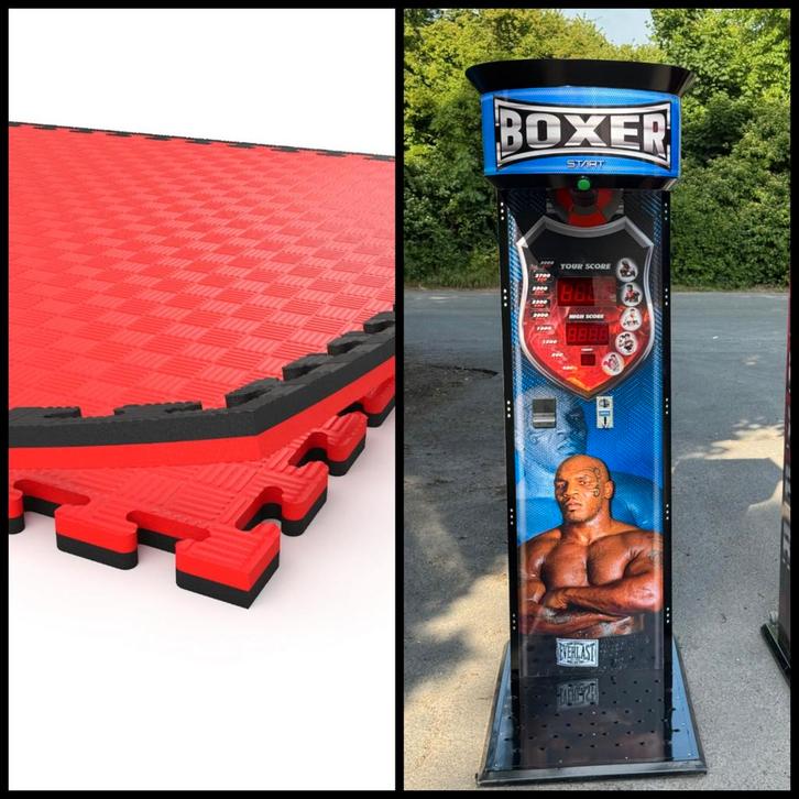 Nieuwe Boksautomaat + 100m² Sportmatten gym vechtsport, Verzamelen, Automaten | Overige, Nieuw, Ophalen of Verzenden