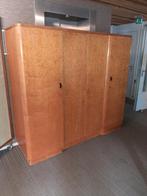 Vintage kledingkast, hang-legkast jaren 60 ,200x60x180, Ophalen, Gebruikt