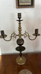 Drie armige kandelaar koper, Ophalen of Verzenden, Koper of Brons