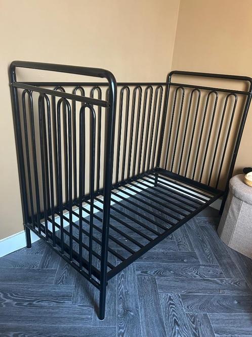Ledikant Colorfull Home Royal Metaal 60x120 Zwart, Kinderen en Baby's, Kinderkamer | Bedden, Zo goed als nieuw, Minder dan 140 cm