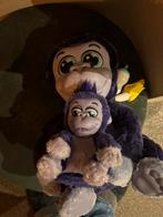 Interactieve Moeder en Baby Aap Knuffel, Kinderen en Baby's, Speelgoed | Knuffels en Pluche, Ophalen, Zo goed als nieuw, Overige typen
