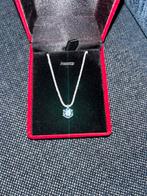 Silver 925 moissanite necklace (ketting), Ophalen of Verzenden, Zo goed als nieuw, Zilver