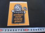 sticker leeuw FASTO neerlands eerste en beste geiser !, Ophalen, Zo goed als nieuw