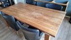 Notenhouten eettafel 200x100 cm bruin rechthoekig, Ophalen, Overige materialen, Gebruikt, Notenhout