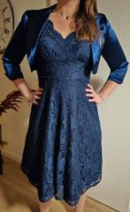 Koningsblauwe jurk (merk Jolie Moi) en bolero mt 36, Kleding | Dames, Blauw, Galajurk, Zo goed als nieuw, Maat 36 (S)
