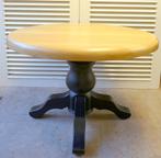 Prachtige zwarte ronde eiken eettafel, Huis en Inrichting, Tafels | Eettafels, Ophalen, Zo goed als nieuw, Onbekend, Onbekend