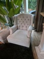 Oorfauteuil 2 keer beige 350 euro per stuk, Huis en Inrichting, Fauteuils, Ophalen, 75 tot 100 cm, Zo goed als nieuw, Stof