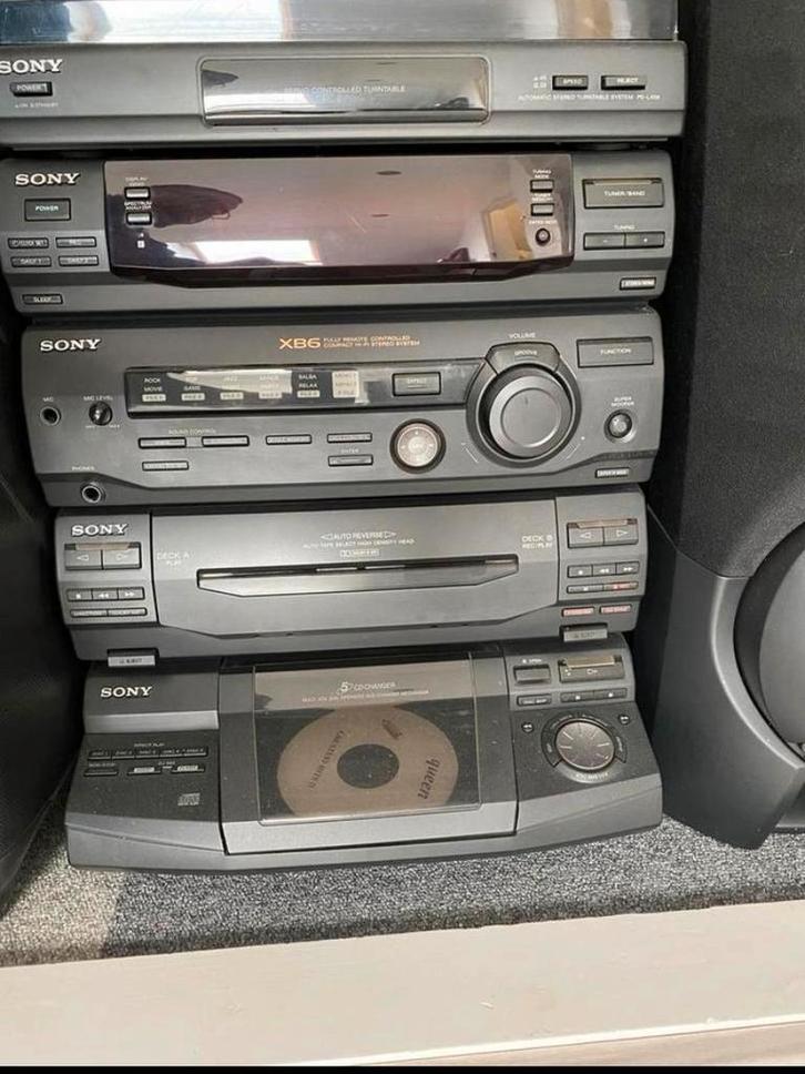 SONY XB6. Stereotoren MET platenspeler, Audio, Tv en Foto, Stereo-sets, Gebruikt, Sony, Ophalen
