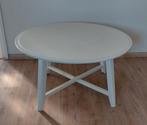 Witte ronde IKEA Kragsta salontafel - 90 cm, Ophalen, Gebruikt, 50 tot 100 cm, Rond