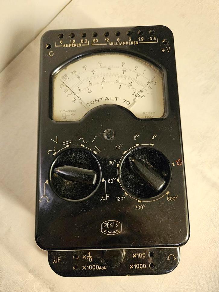 MULTIMETER Pekly  Contalt 70 (France) – 1950s/60s – Complete, Antiek en Kunst, Antiek | Gereedschap en Instrumenten, Ophalen of Verzenden