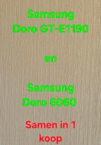 Samsung Doro GT-E1190 en 6060, Ophalen of Verzenden, Zo goed als nieuw