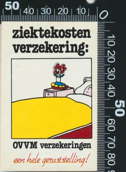 Sticker: OVVM Verzekeringen - Ziektekosten verzekering, Verzamelen, Stickers, Zo goed als nieuw, Bedrijf of Vereniging, Verzenden