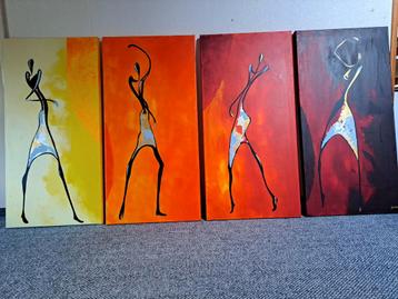 Prachtig Vierluik Kunstwerk beschikbaar voor biedingen