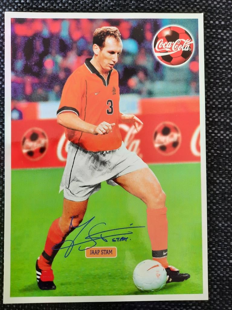 Jaap Stam Spelerskaart Nederlands Elftal 1998, Ophalen of Verzenden, Zo goed als nieuw, Spelerskaart