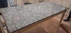 Granieten Tafelblad met Onderstel gratis, Huis en Inrichting, Ophalen of Verzenden, Rechthoekig, 50 tot 100 cm