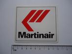 sticker Martinair origineel 10cm logo vliegtuig reizen airli, Verzamelen, Verzenden