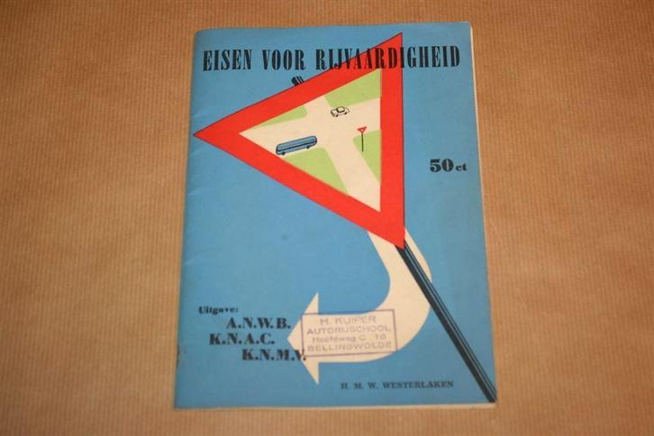 Eisen voor Rijvaardigheid - Oude uitgave 1965, Boeken, Auto's | Boeken, Gelezen, Algemeen, Ophalen of Verzenden