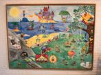 Prachtig geschilderd fantasierijk  strandtafereel 200cmx157, Kinderen en Baby's, Kinderkamer | Inrichting en Decoratie, Ophalen of Verzenden