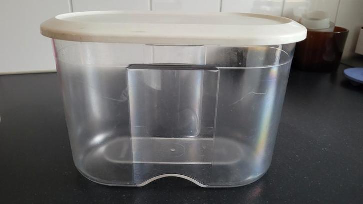 Tupperware Beschuitbus / Crackerdoos, Huis en Inrichting, Keuken | Tupperware, Gebruikt, Bus of Trommel, Wit, Ophalen of Verzenden