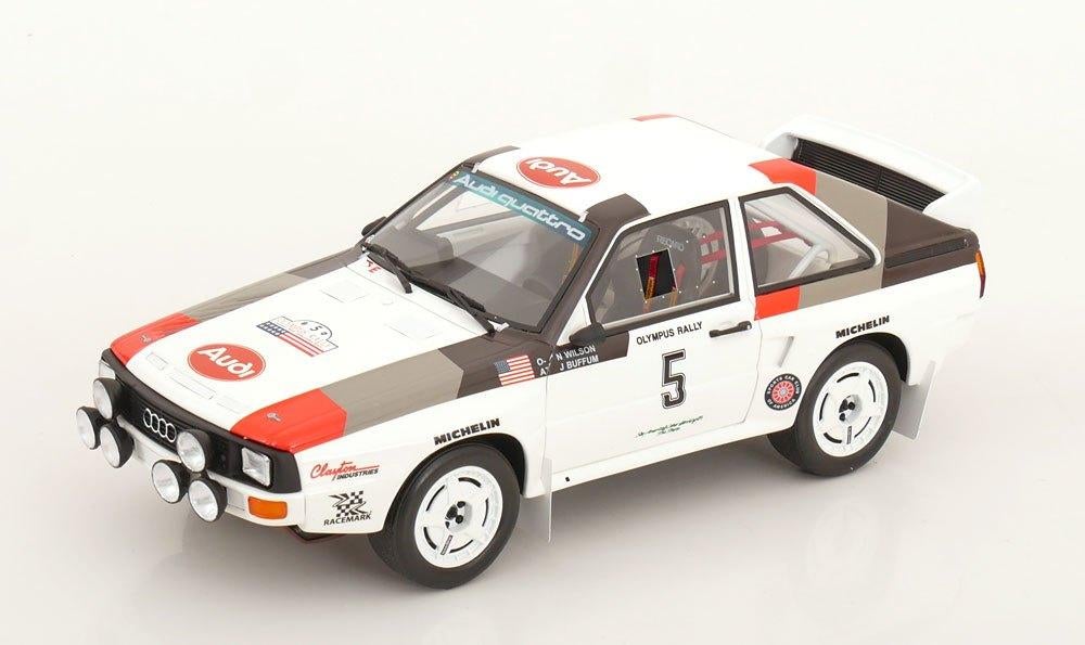 OttoMobile 1:18 Audi Sport Quattro No.5, Olympus Rally 1986, Ophalen of Verzenden, Nieuw, Auto, OttOMobile