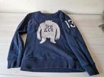 Trui sweater maat 128 the future is ours donkerblauw beer, Kinderen en Baby's, Kinderkleding | Maat 128, Trui of Vest, Zo goed als nieuw