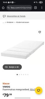 Meegroeimatras ikea 10 cm dik, Ophalen of Verzenden, Nieuw, Eenpersoons, 80 cm