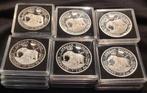 17 x 1 oz zilveren munten Somalia Olifant. ANA CHICAGO, Ophalen of Verzenden, Overige landen