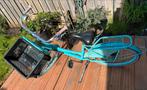 Turquoise meisjes fiets 24inch Popal met transportkrat, Fietsen en Brommers, 24 inch, Popal, Zo goed als nieuw, Handrem