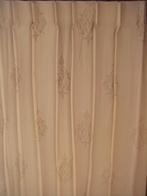 Gordijnen met haken 431 cm br x 115 tot 216 cm hg Pastelgeel, Overige kleuren, 200 cm of meer, Ophalen of Verzenden, Zo goed als nieuw