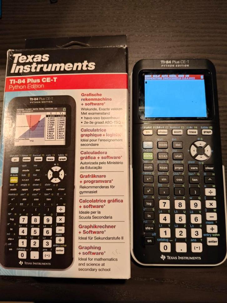 Texas Instruments TI-84 Plus CE-T Rekenmachine, Diversen, Rekenmachines, Gebruikt, Grafische rekenmachine, Ophalen of Verzenden