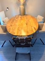 Ovale mangohouten eettafel 200x120, Huis en Inrichting, Tafels | Eettafels, Ophalen, Gebruikt, 100 tot 150 cm, 200 cm of meer