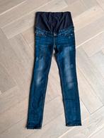 Zo goed als nieuw! H&M MAMA zwangerschaps skinny jeans maat, Blauw, Maat 38/40 (M), H&M, Broek of Spijkerbroek