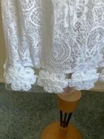 Didi, supermooie witte tuniek met bloemenrand, maat XL, Verzenden, Wit, Maat 46/48 (XL) of groter, Didi
