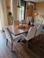 6 eetkamerstoelen, Huis en Inrichting, Stoelen, Ophalen, Hout, Gebruikt, Overige kleuren