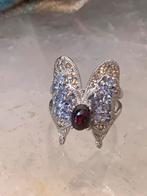 Tanzaniet edelopaal opaal vlinder beschermt geluk eyecatcher, Sieraden, Tassen en Uiterlijk, Ringen, 18 tot 19, Blauw, Nieuw, Ophalen of Verzenden