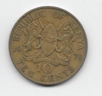 Kenia 10 cents 1971 KM# 11 beschikbaar voor biedingen
