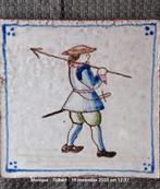 Oude handgeschilderde tegel, Antiek en Kunst, Ophalen of Verzenden