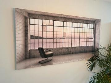 Werk aan de muur - Loft with a view - 180x90cm Xpozer frame beschikbaar voor biedingen