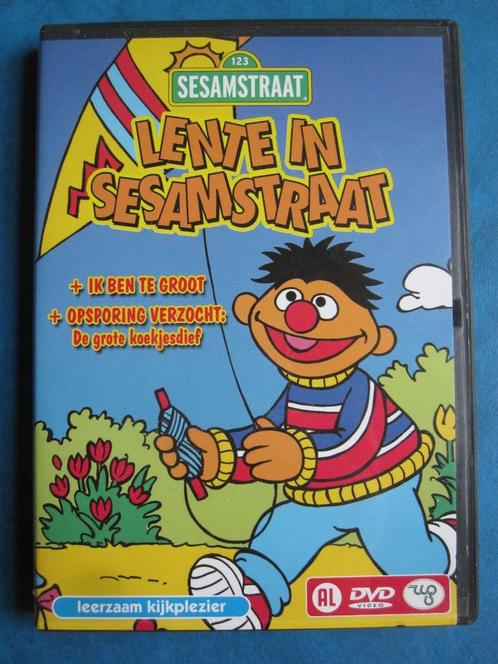 Sesamstraat Lente in Sesamstraat, Cd's en Dvd's, Dvd's | Kinderen en Jeugd, Zo goed als nieuw, Tv fictie, Educatief, Alle leeftijden