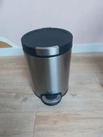 Pedaalemmertje zwart/rvs, Minder dan 10 liter, Ophalen of Verzenden, Kunststof, Minder dan 50 cm