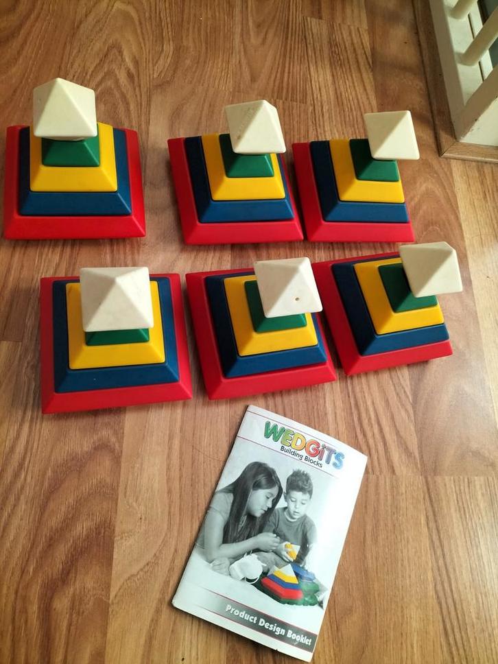 Wedgits Bouwstenen Set, Kinderen en Baby's, Speelgoed | Bouwstenen, Zo goed als nieuw, Overige merken, Ophalen of Verzenden
