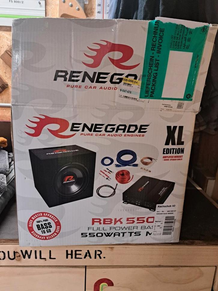 Renegade RBK550XL Car hifi  NIEUW IN DOOS, Auto diversen, Autospeakers, Nieuw, Ophalen of Verzenden