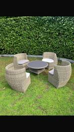 Lounge set met tafel of twee love seat van te maken, Ophalen of Verzenden, Zo goed als nieuw